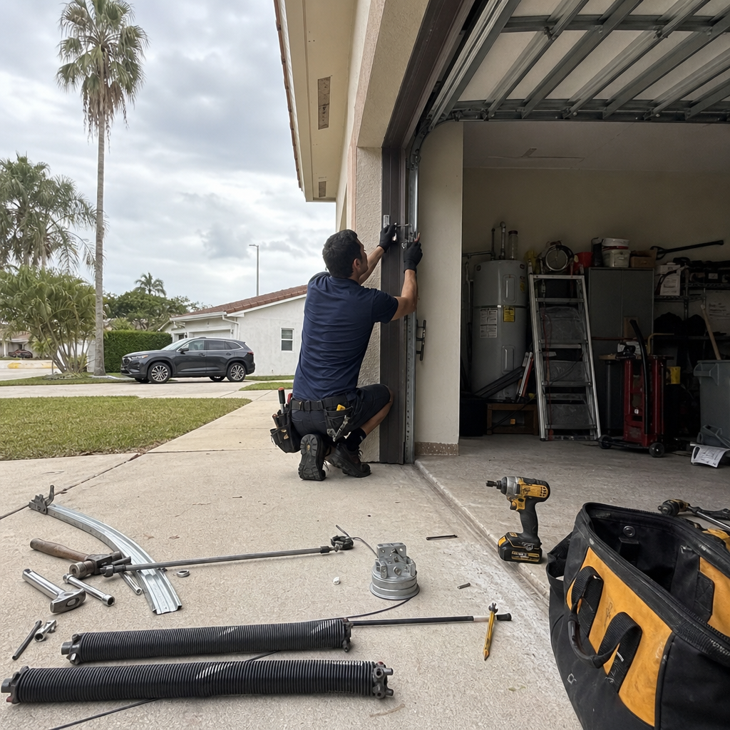 professional emergency garage door service in Miami, FL
